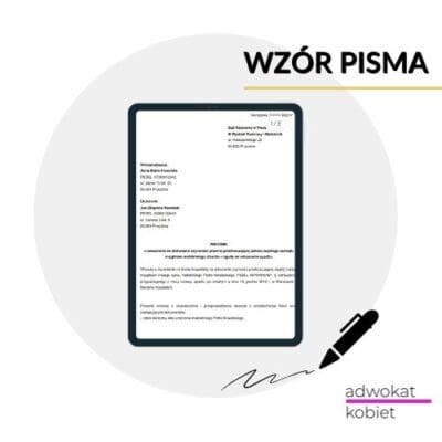 Wniosek o odrzucenie spadku w imieniu dziecka - WZÓR